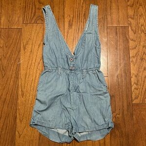 2.1 Denim V-Neck Romper